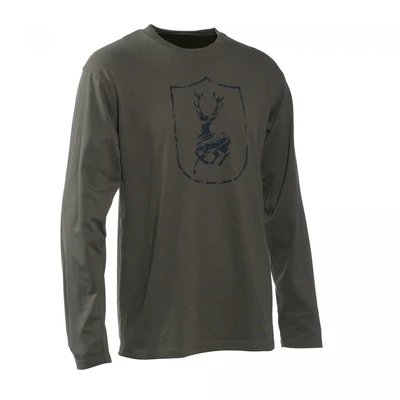 Deerhunter póló - Deerhunter logóval ellátva L/S sötét